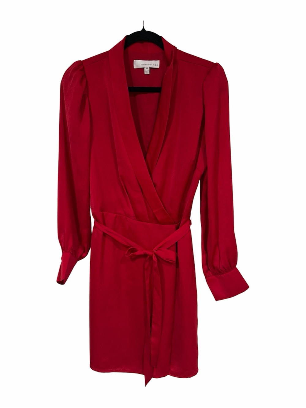Adelyn Rae Bold Red Shawl Collar Wrap